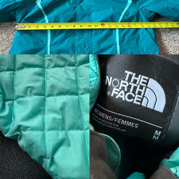 The North Face Hyvent Snowboarding Jacket Teal 3 in 1 Layered Winter Coat - Picture 4 of 9